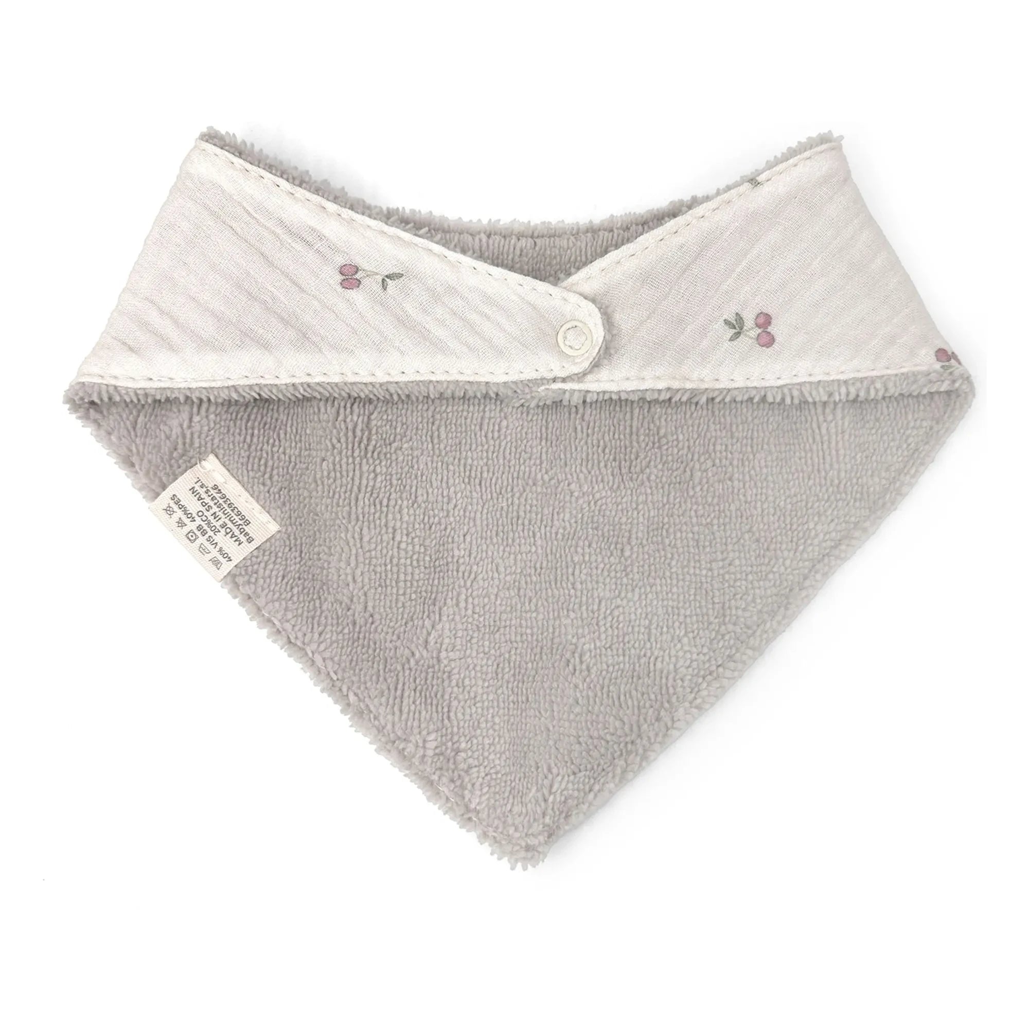 Babyshower - Babero bandana de cerezas | Crudo