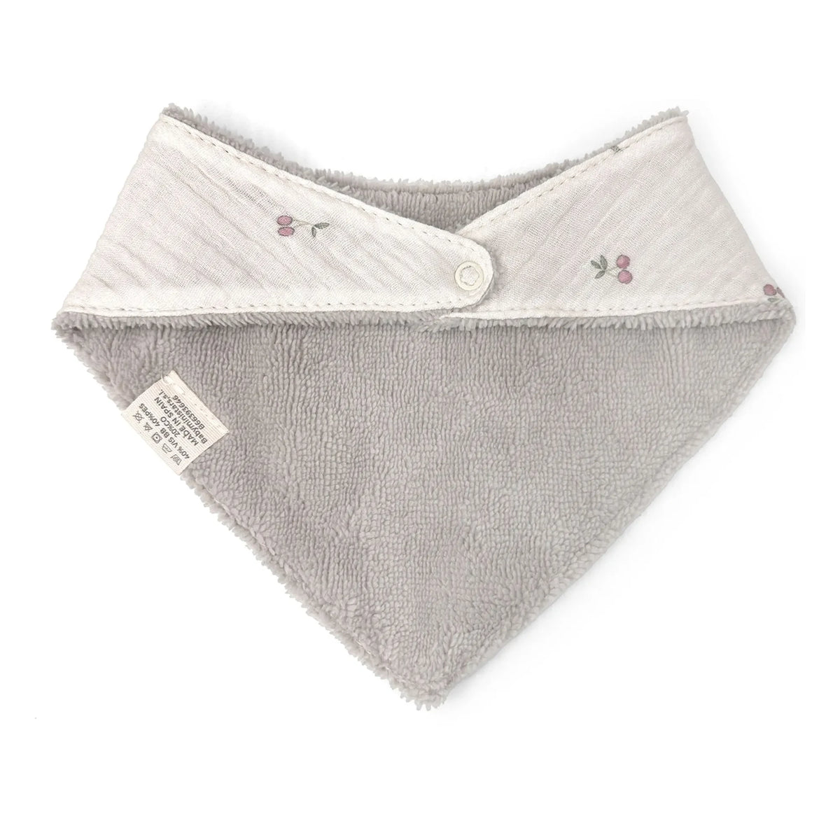 Babyshower - Babero bandana de cerezas | Crudo