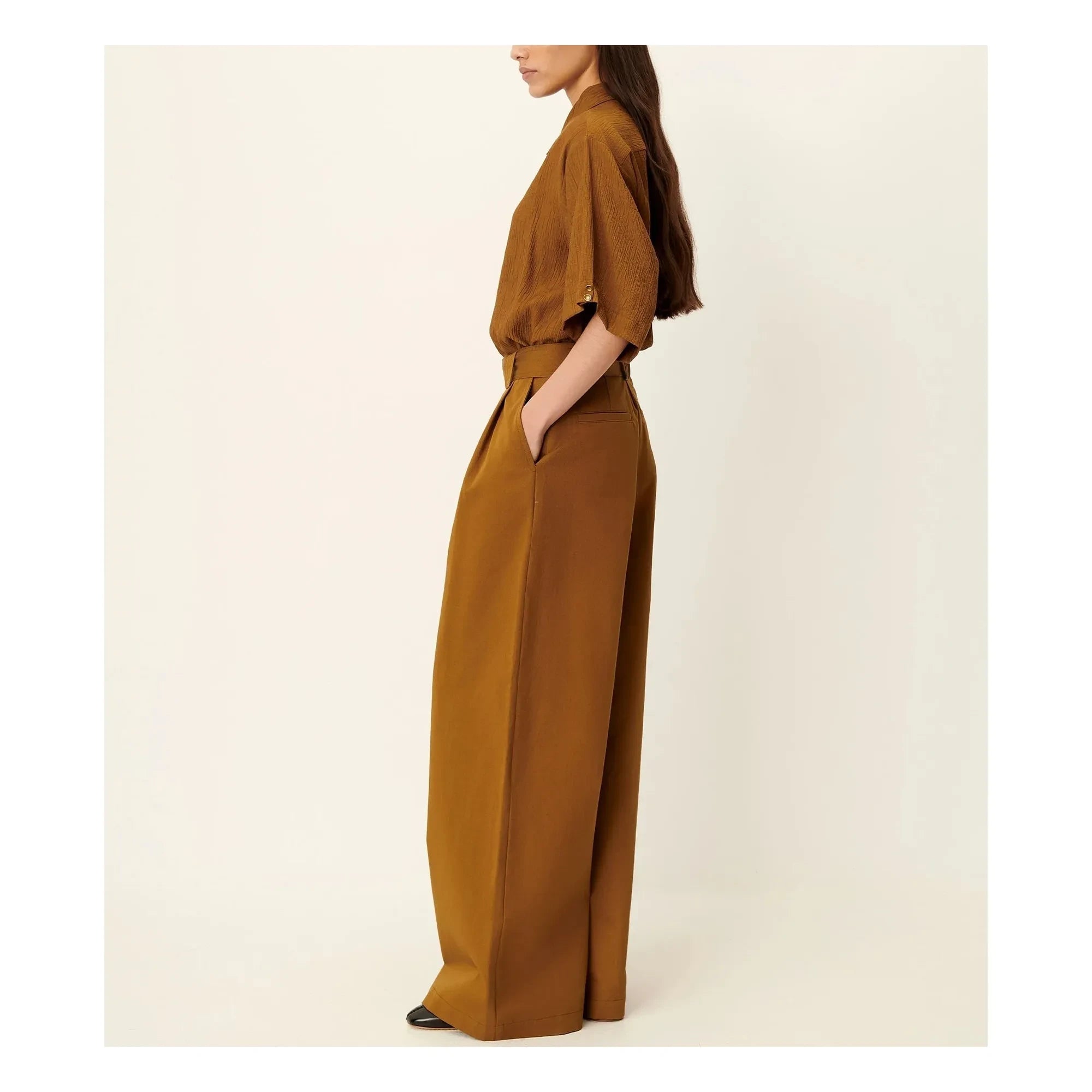 Sessùn - Rive Pantalón de algodón | Bronce