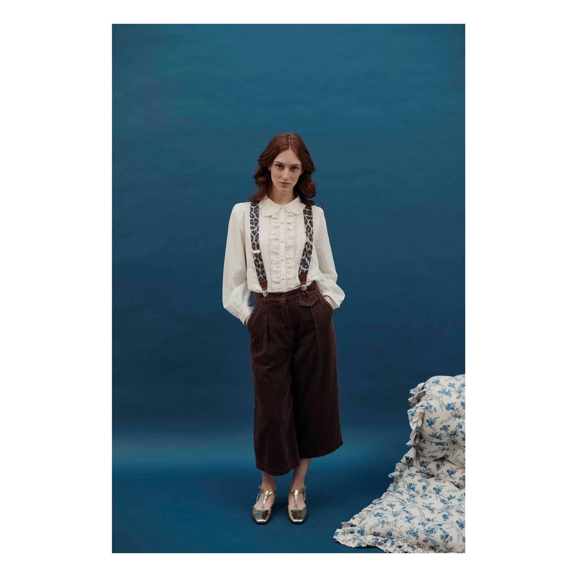 Emile et Ida - Blusa bordada Charline | Crudo