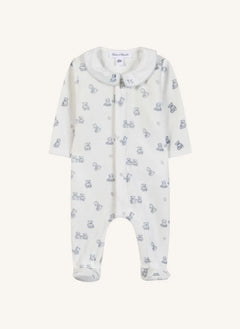Tartine et Chocolat - Teddy Bear Claudine Yakalı Pijama | Ekru