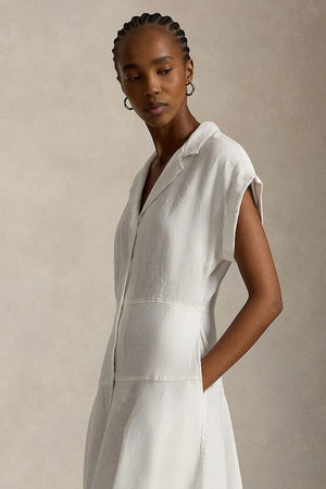 Vestido camisero de lino Polo Ralph Lauren
