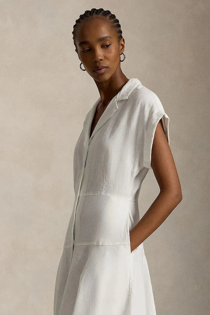 Vestido camisero de lino Polo Ralph Lauren