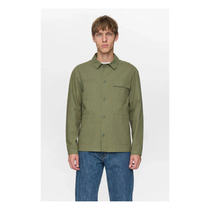 Anerkjendt - Sobrecamisa de algodón Akodin | Caqui