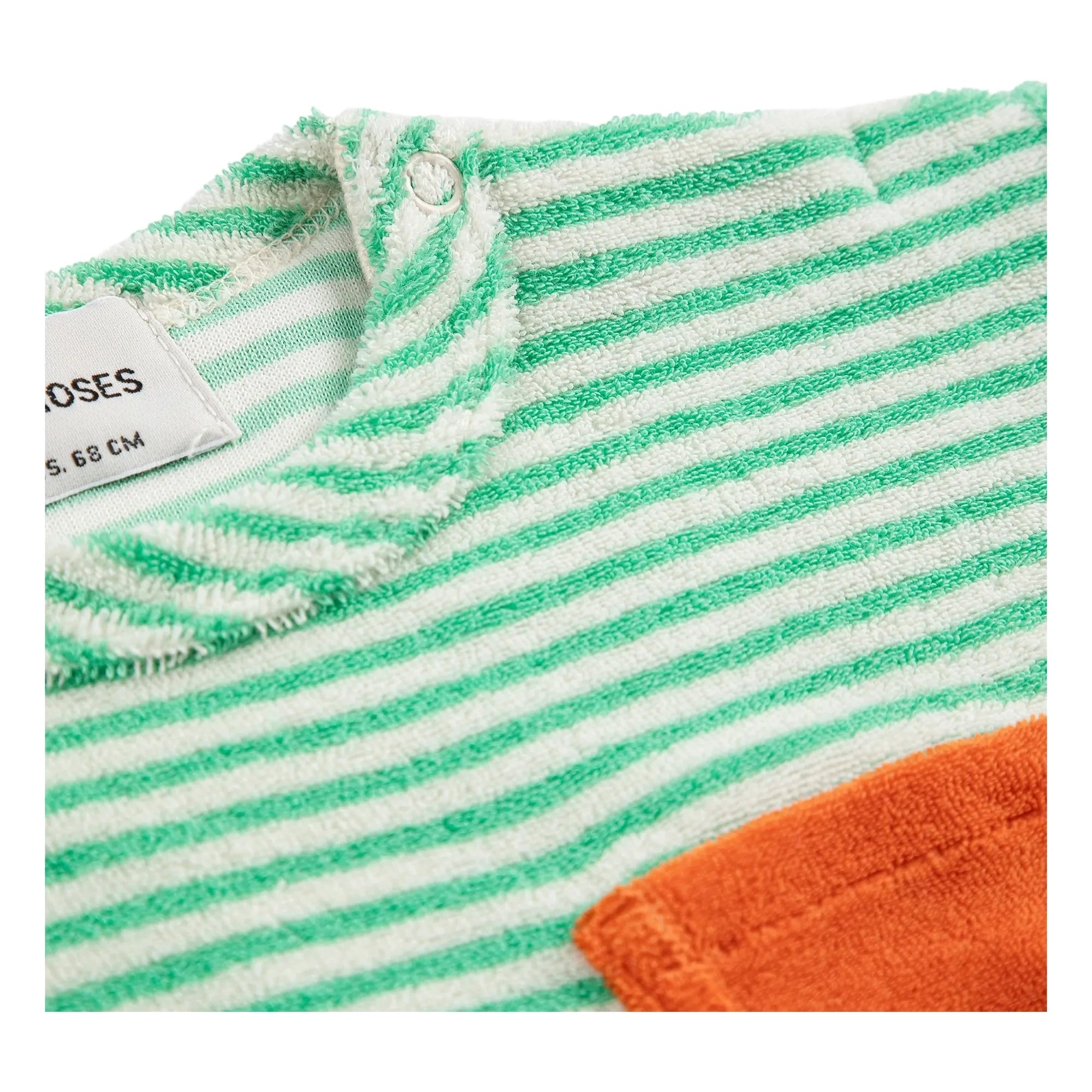 Bobo Choses - Camiseta de algodón orgánico a rayas | Verde