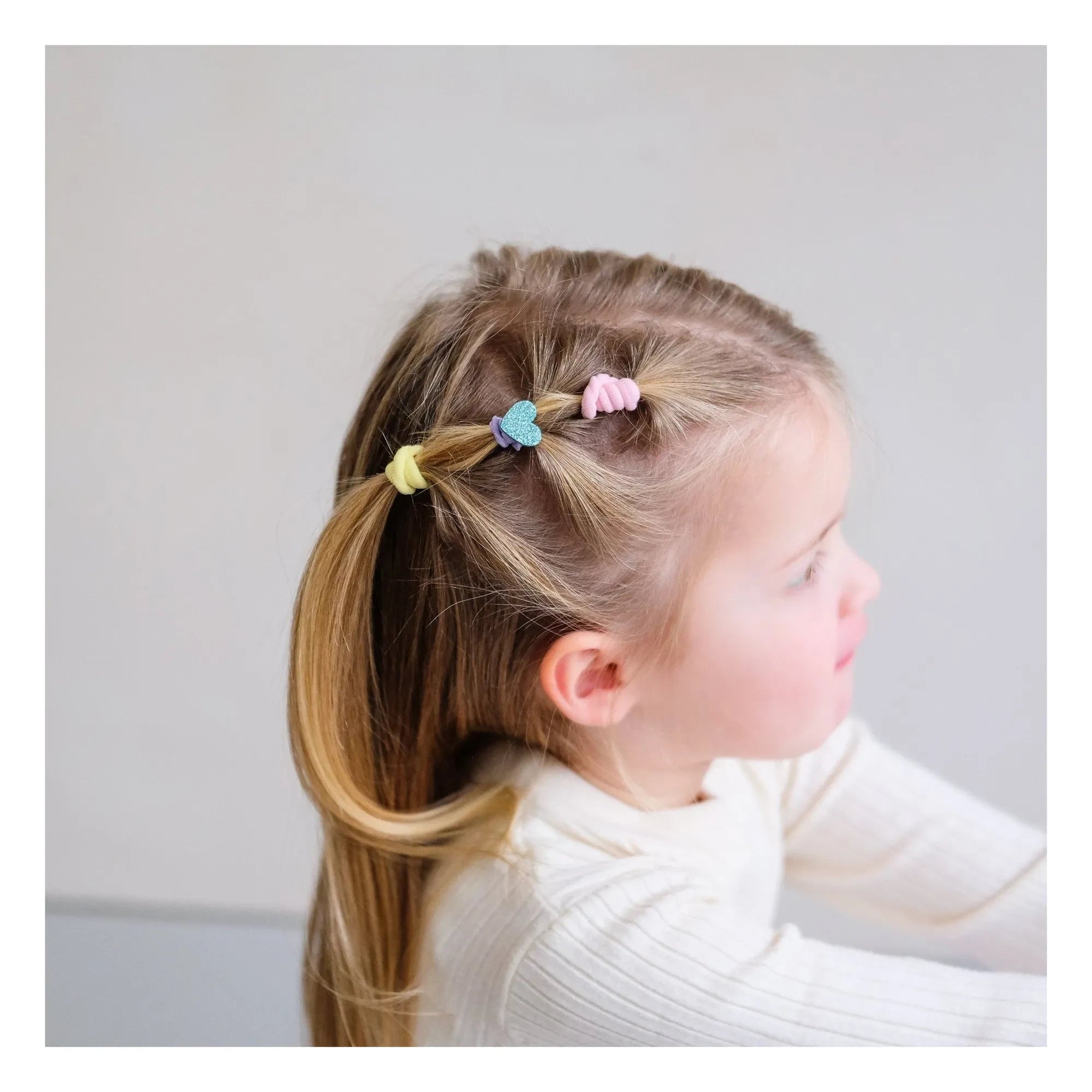 Mimi & Lula - Set de 14 coleteros y pinzas para el pelo | Lila
