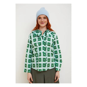 Dr Bloom - Blusa Heidi Pamuk | Azul claro