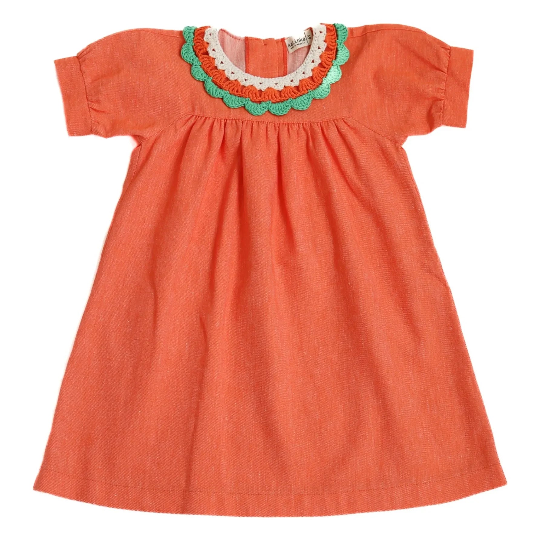 Kalinka - Vestido de Lino Amalia | Naranja