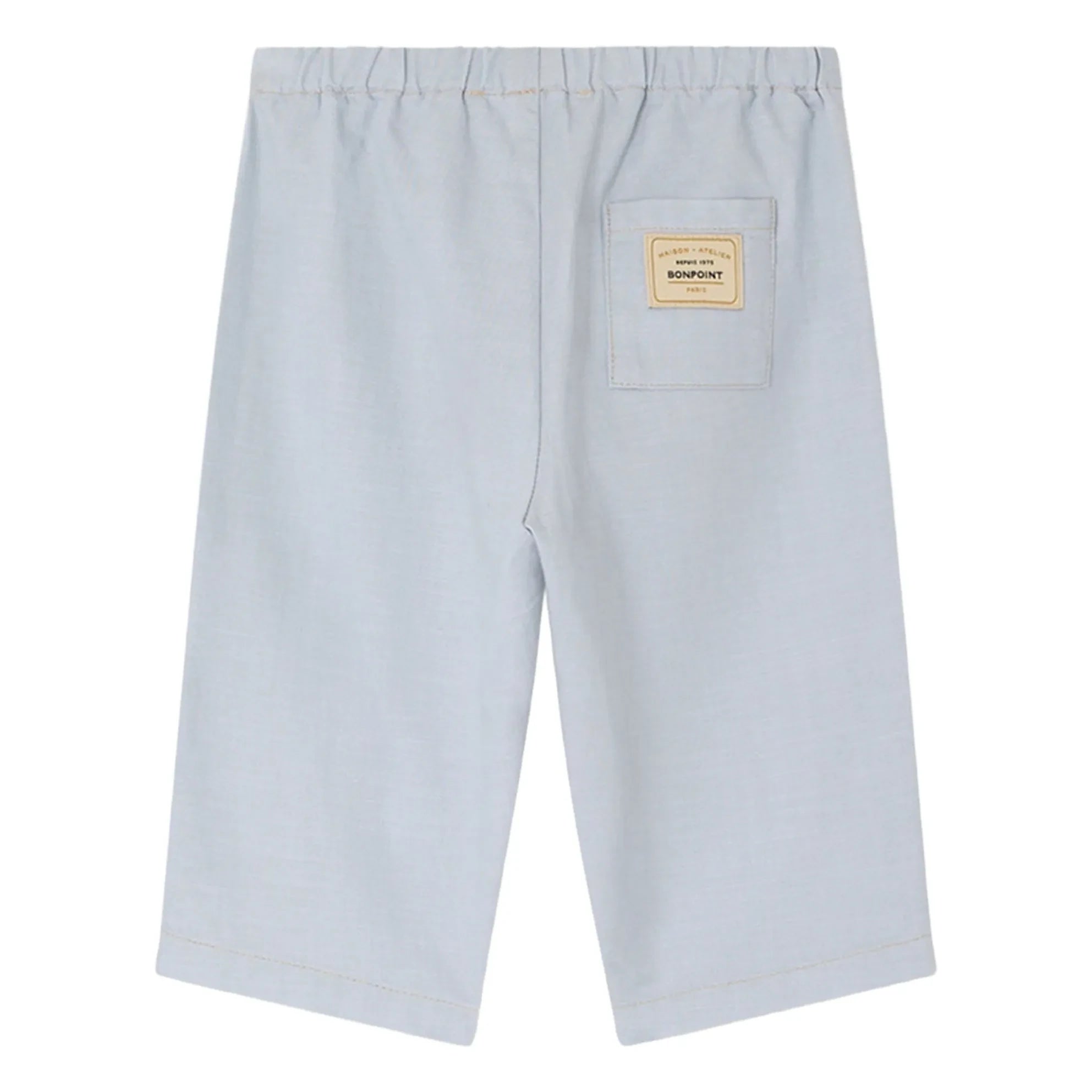 Bonpoint - Pantalón de algodón orgánico Bandy | Azul claro
