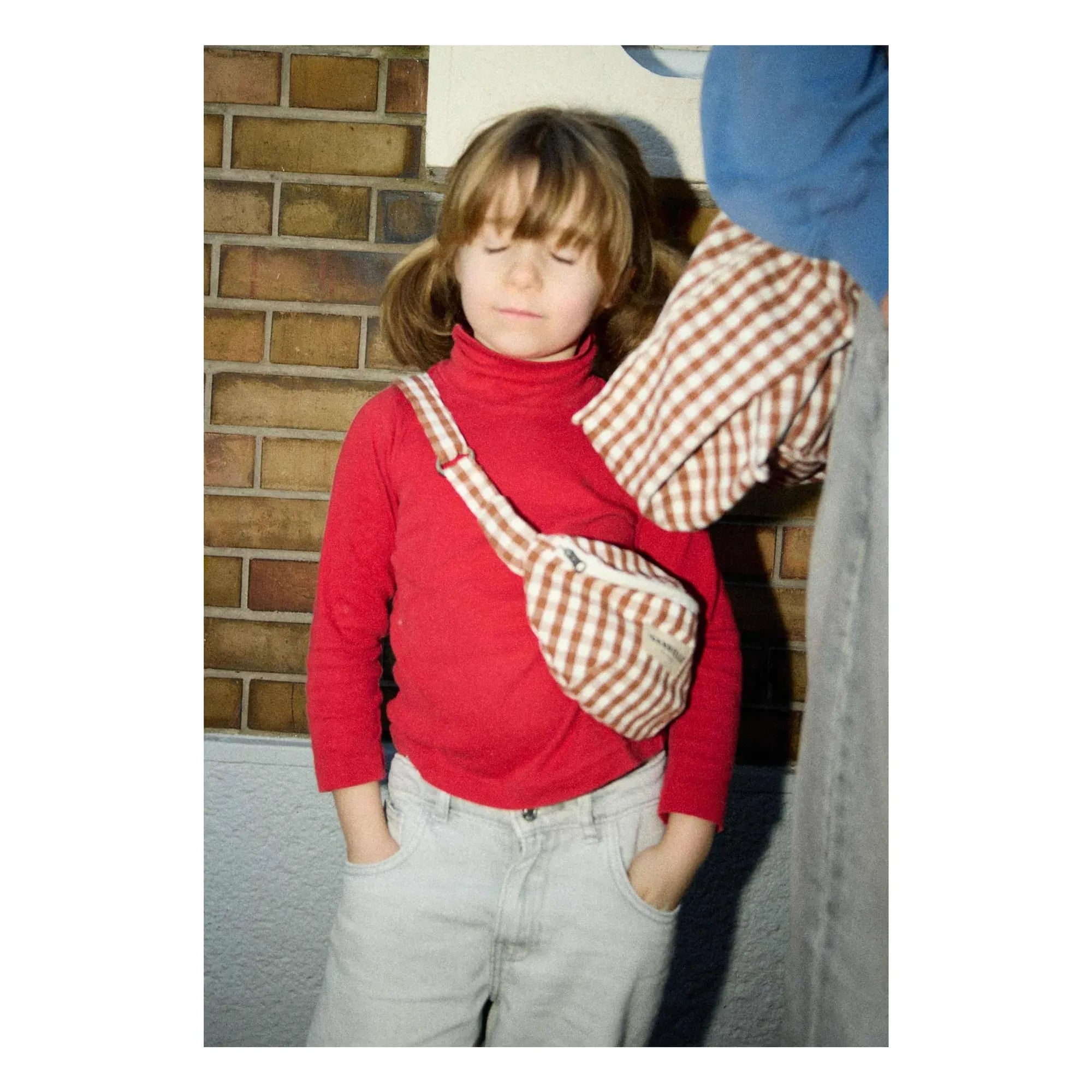 Gabrielle Paris - Gingham moka plátano infantil | Moca