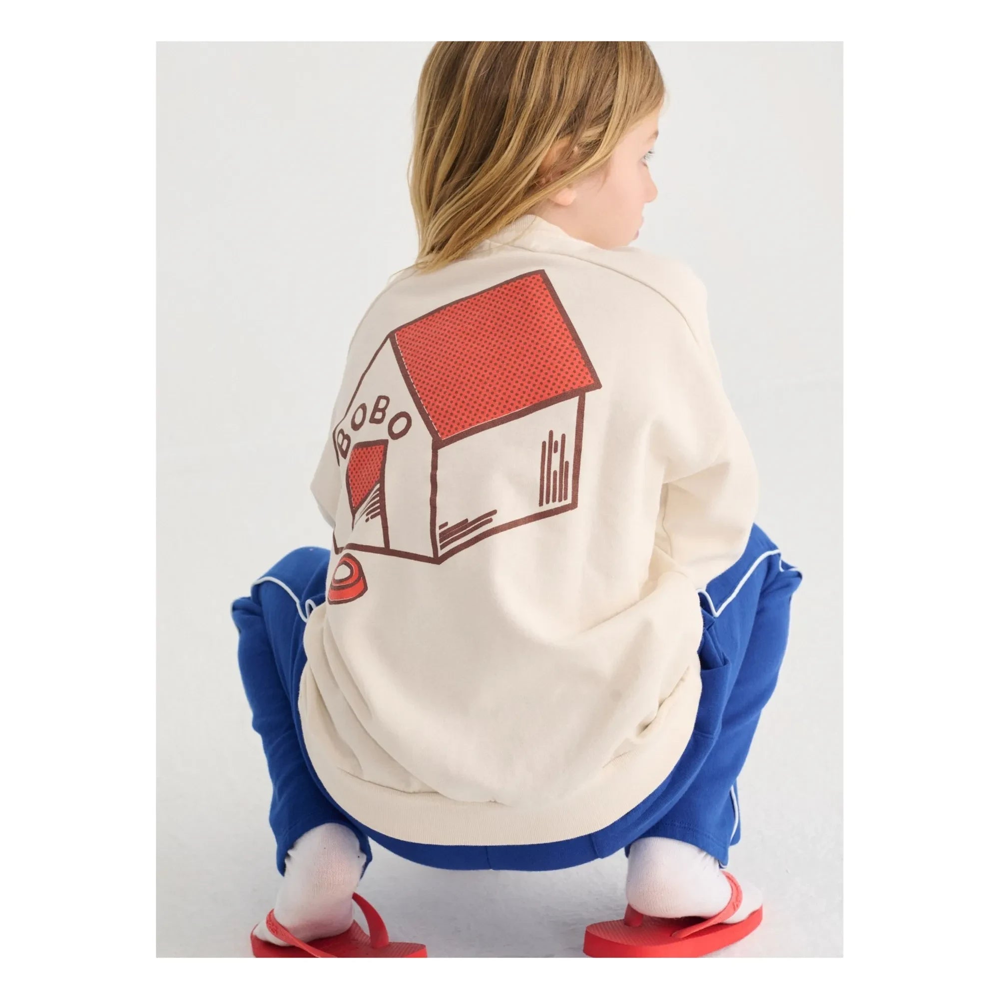 Bobo Choses - Sudadera Niche Algodón Orgánico | Blanco