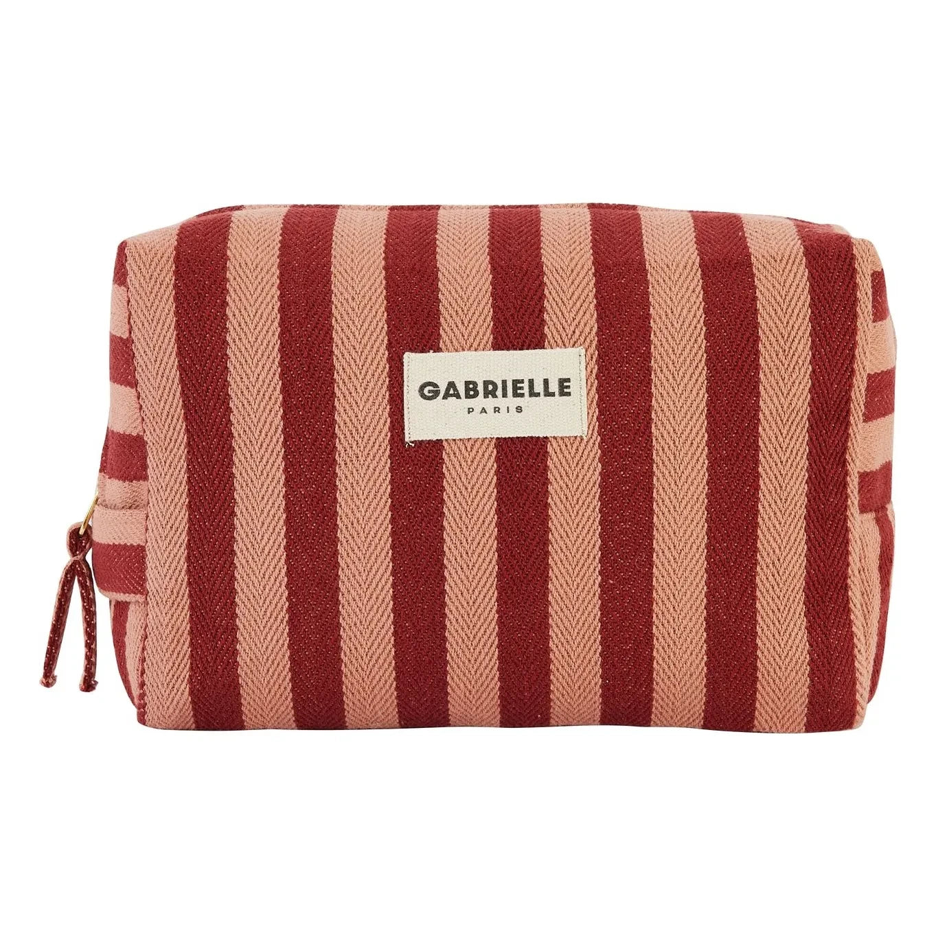 Gabrielle Paris - Neceser de rayas Garance | Rojo