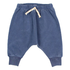 Búho - Pantalón de chándal de felpa de algodón orgánico | Azul marino