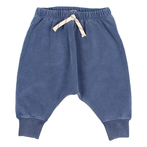 Búho - Pantalón de chándal de felpa de algodón orgánico | Azul marino