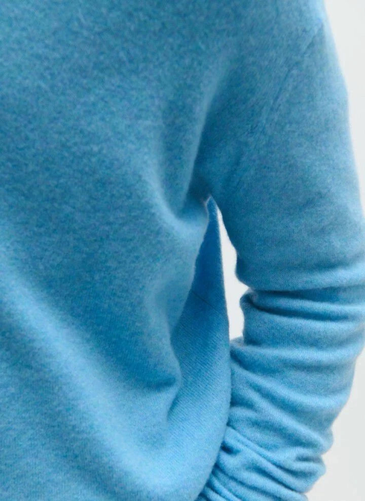 American Vintage - Suéter de lana Raxow | Azul con manchas