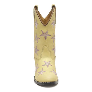 Bootstock - Botas cowboy de piel Starfish | Amarillo pálido