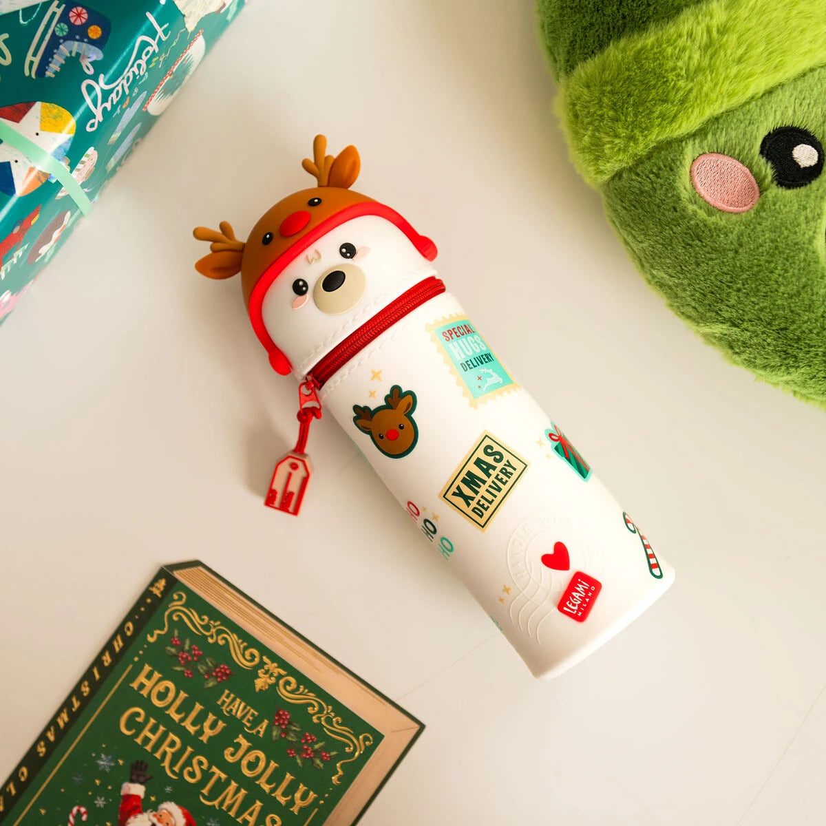 Legami - Estuche de silicona 2 en 1 para Navidad oso polar - Kawaii