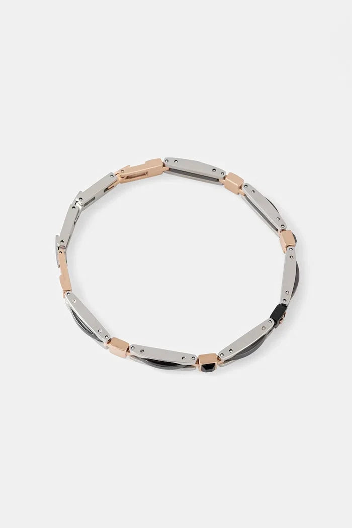 Pulsera MASERATI de CERÁMICA y cristal para hombre de acero inoxidable