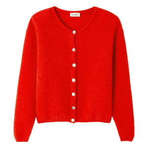 American Vintage - Chaleco de alpaca y lana Vitow | Rojo
