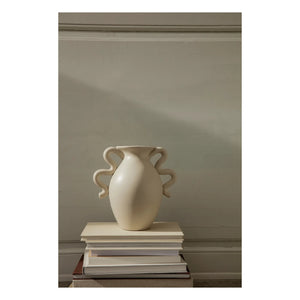 Ferm Living - Jarrón Verso de gres | Crema