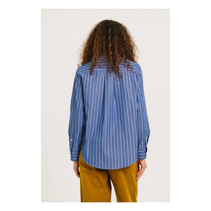 Sacrécoeur - Sophie Camisa Rayada Popelín | Azul