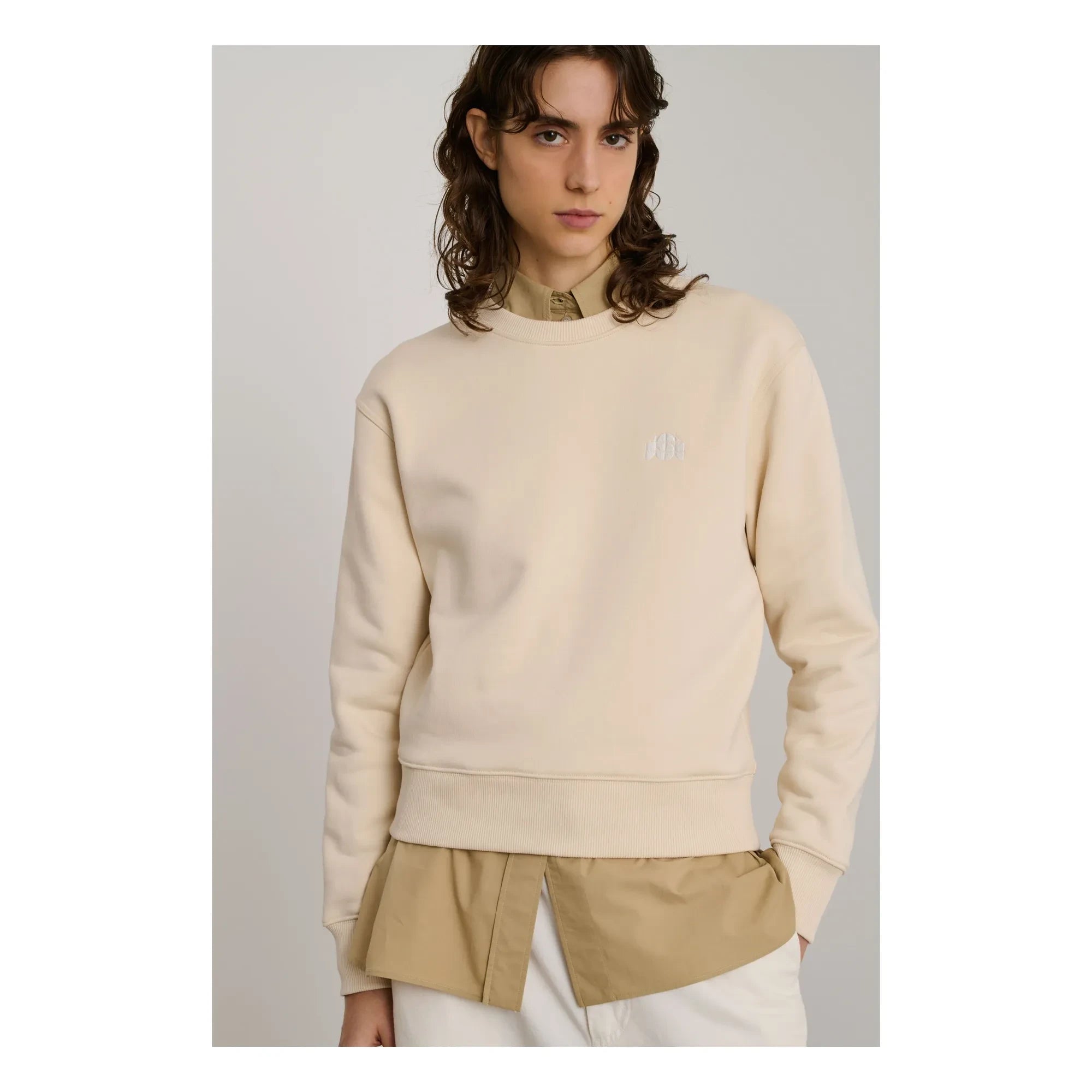 Sudadera de algodón orgánico Soeur - Donatien | Crema