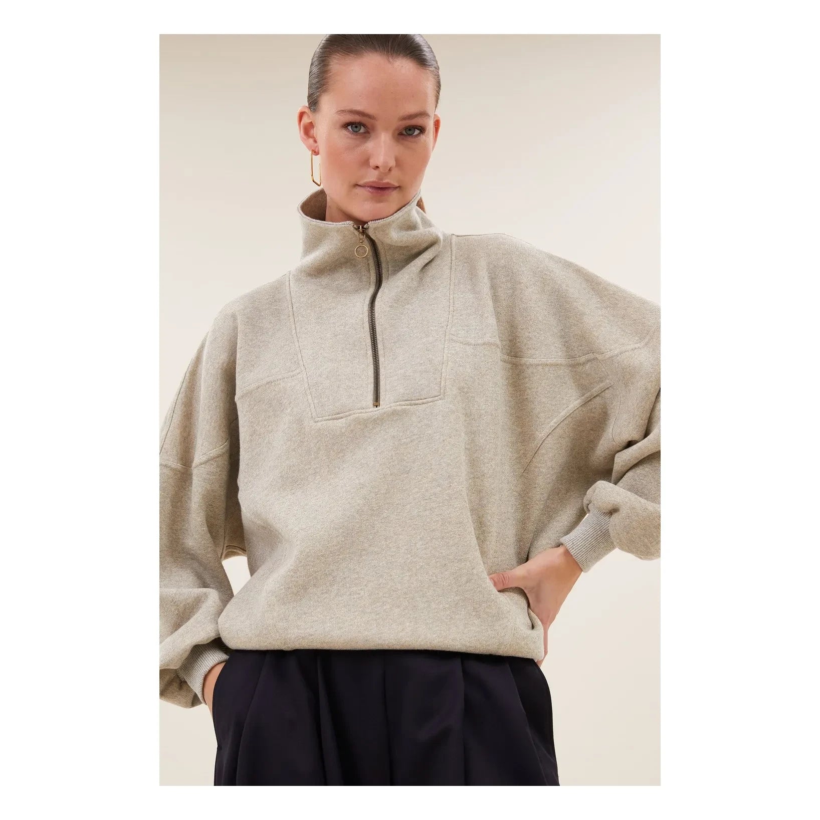 By Bar - Roos Pamuklu sweatshirt | Bej