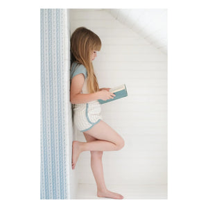 Soor Ploom - Camiseta de sóftbol de algodón orgánico bicolor | Azul hielo
