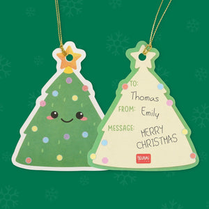Legami - Set de 10 Etiquetas de Regalo de Navidad