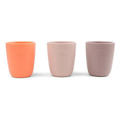 Done by deer - Vasos de silicona - Set de 3 | Rosa