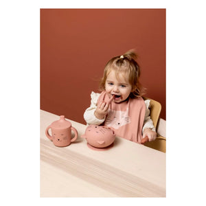 Trixie - Set de comida para bebé Sra. Gata | Rosa