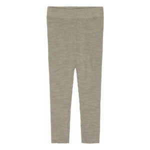 FUB - Leggings de lana merina fina | Beige jaspeado