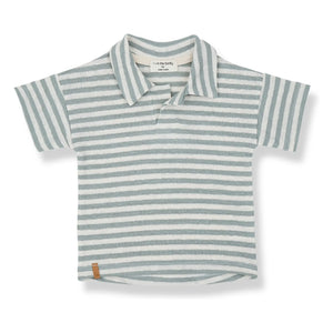 1+ en la familia - Borrassa Polo a Rayas Lino | Agua Verde