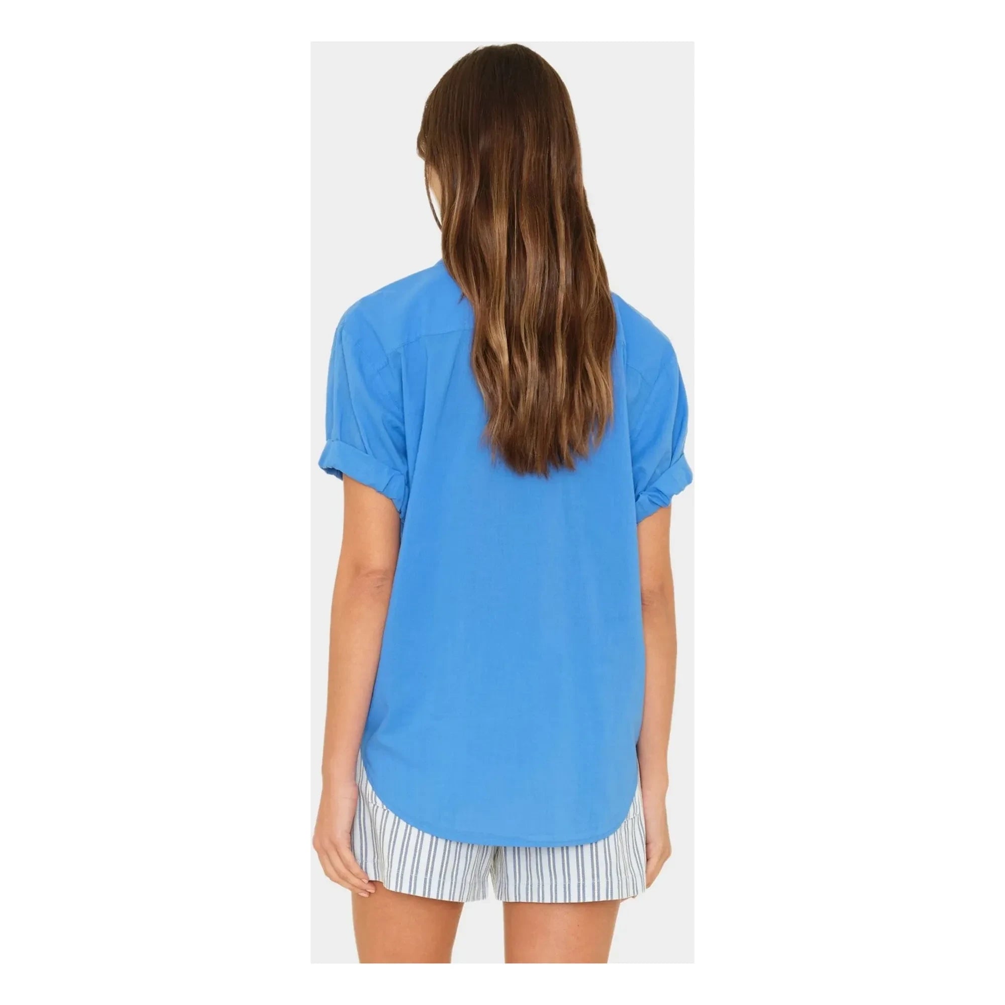 Xirena - Blusa de algodón Channing | Turquesa