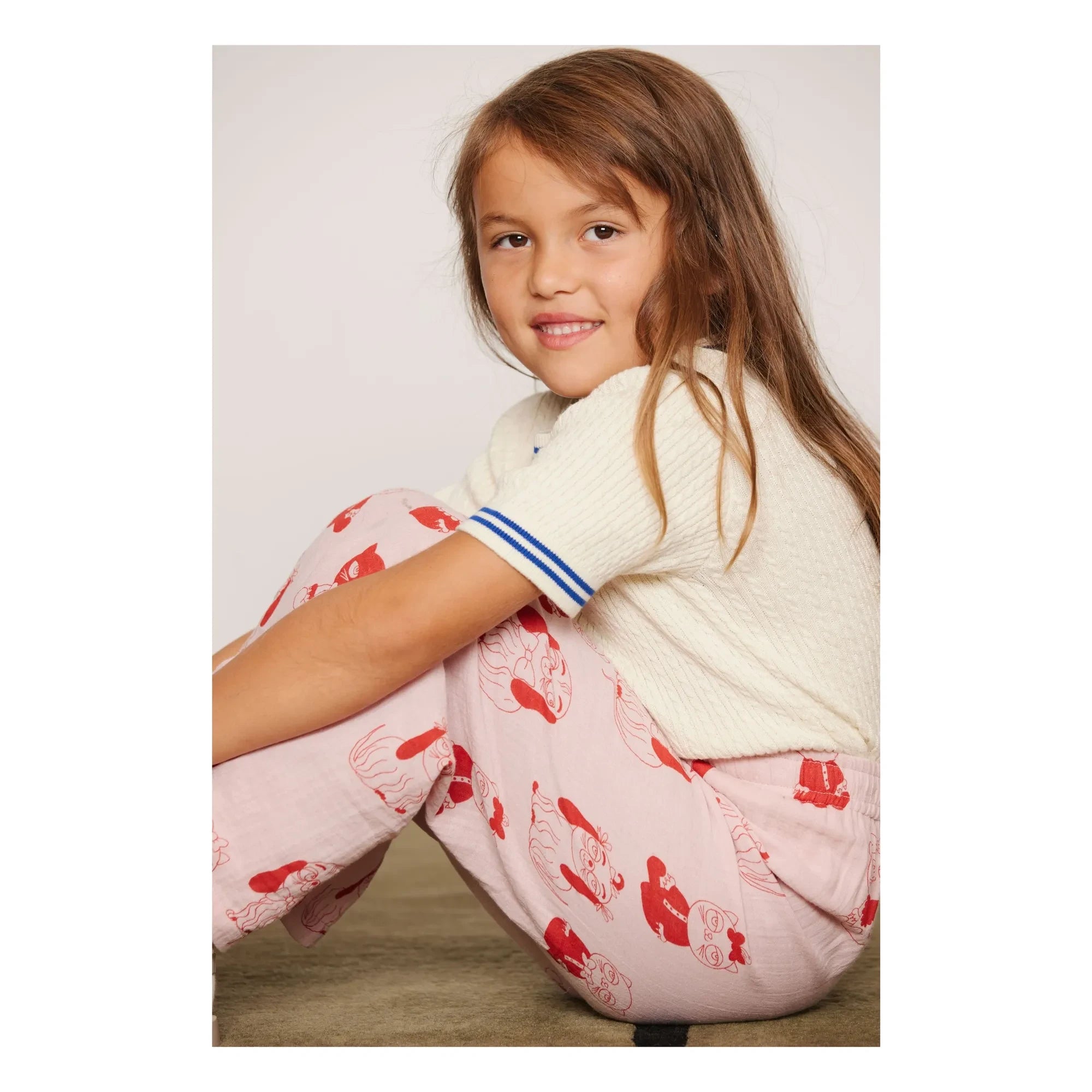 Mini Rodini - Camiseta de malla de algodón orgánico | Crudo