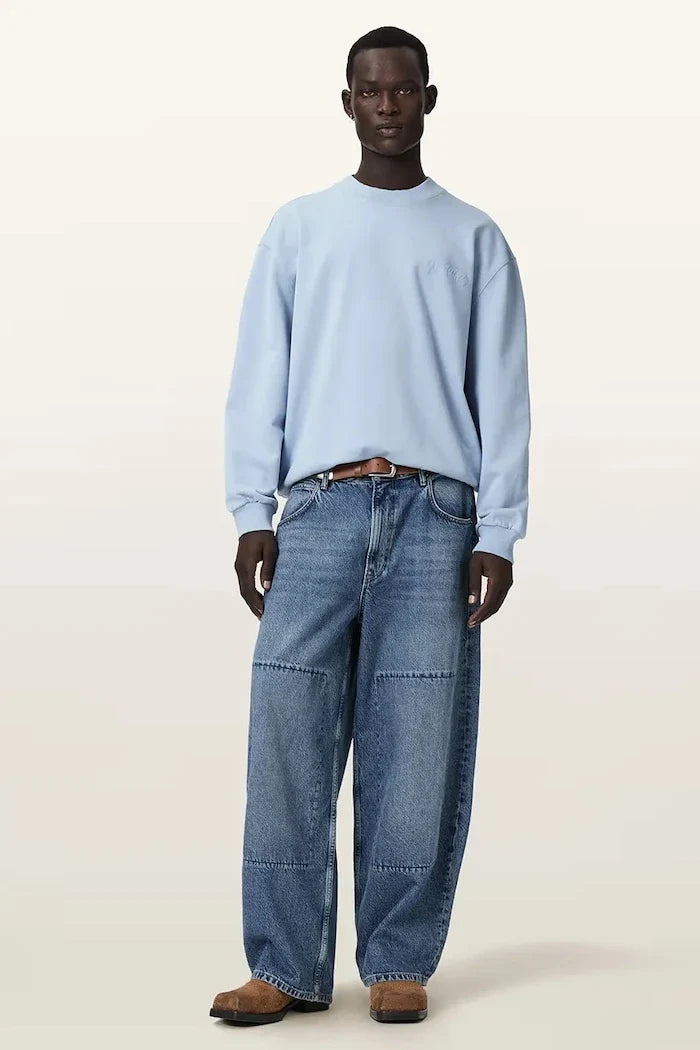 Sudadera extragrande de algodón AllSaints ODYSSEY para hombre