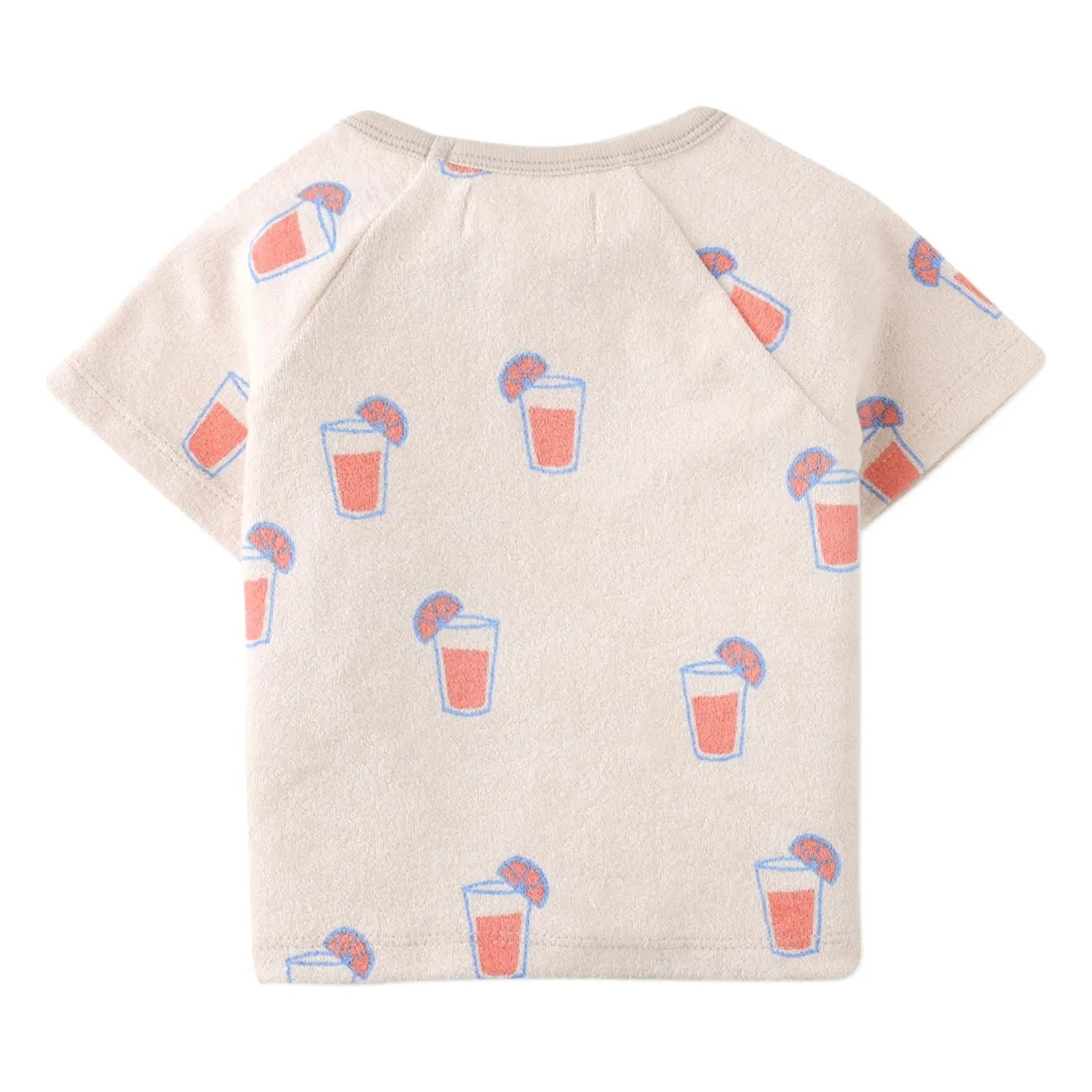 Gingersnaps - Conjunto de camiseta y pantalón corto Matthew | Beige jaspeado