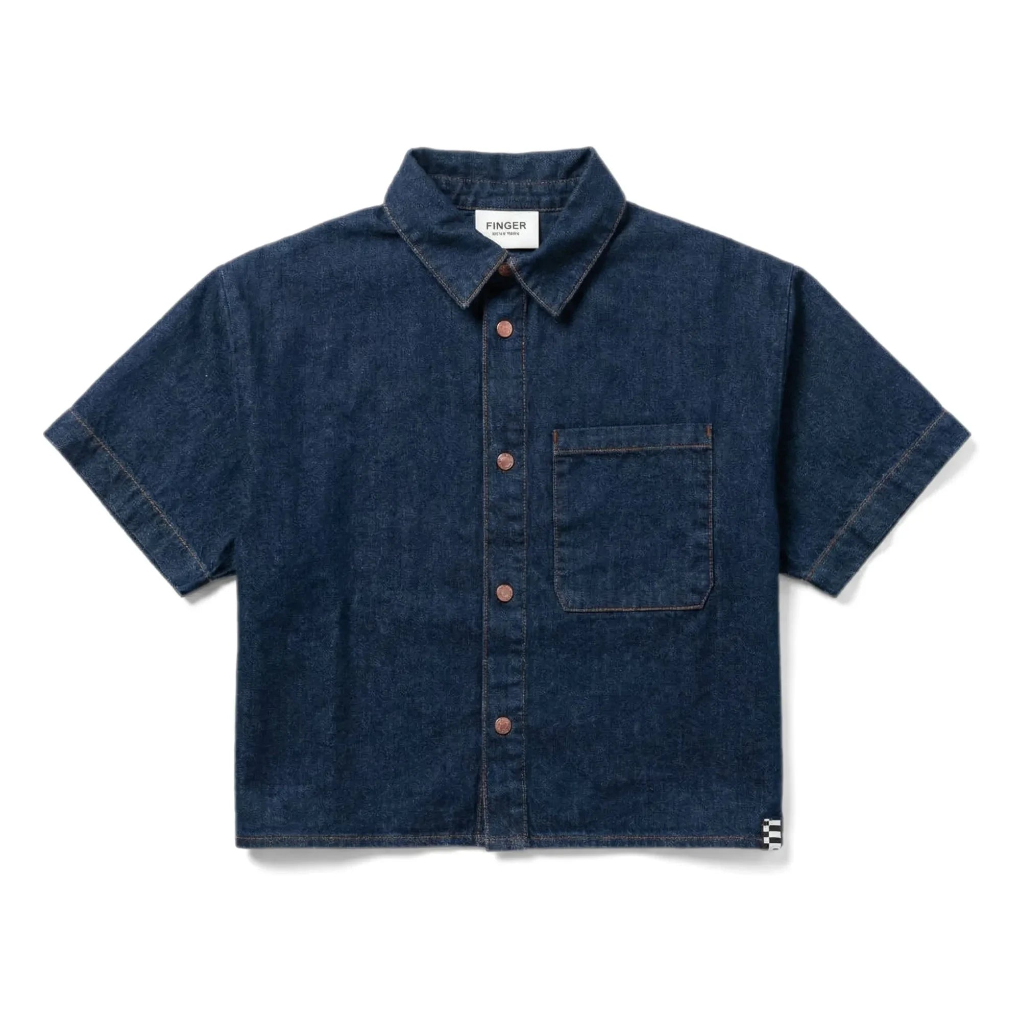 Finger in the nose - Camisa vaquera Harper | Azul oscuro