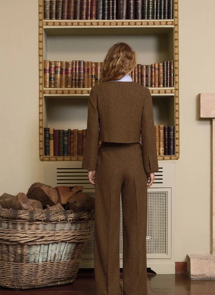Maria de la Orden - Chaqueta de Tweed Joséphine | Beige marrón