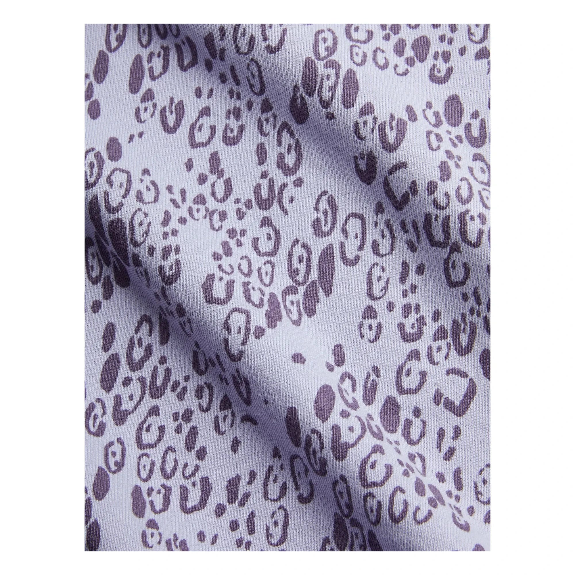 Mini Rodini - Sudadera de leopardo de algodón orgánico | Lila