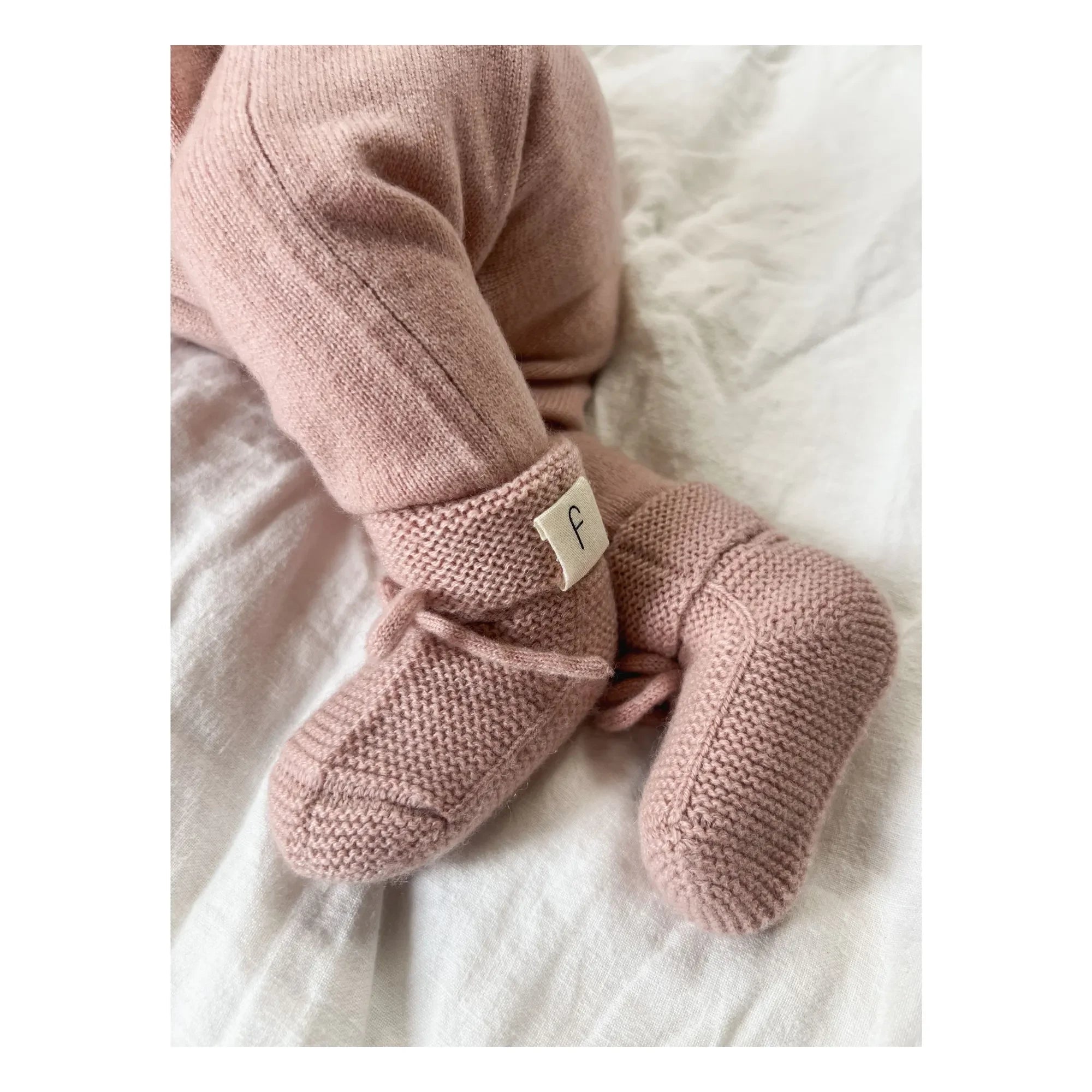 My Little Freckle - Zapatillas de estar por casa de cachemira orgánica | Rosa