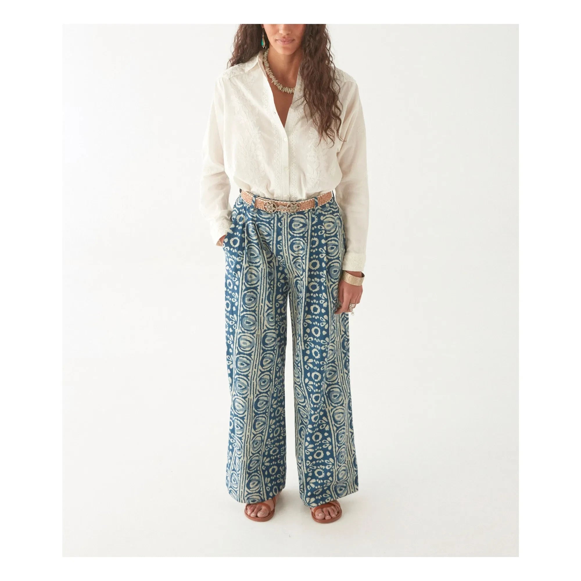 Maison Hotel - Pantalones Giselle Oceano Mare | Azul