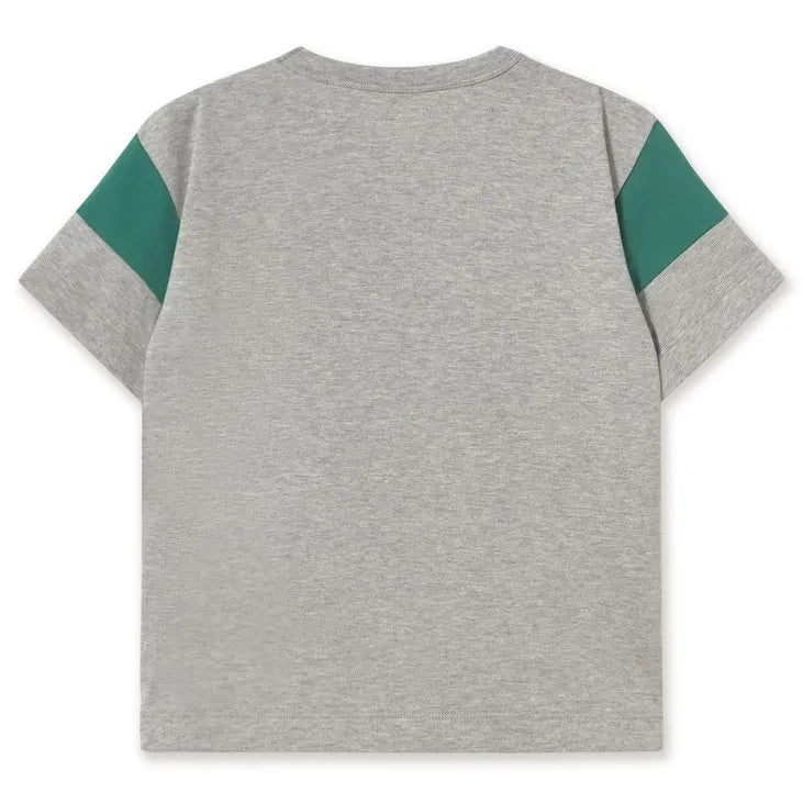 Tinycottons - Camiseta de algodón orgánico Tiny | Gris jaspeado