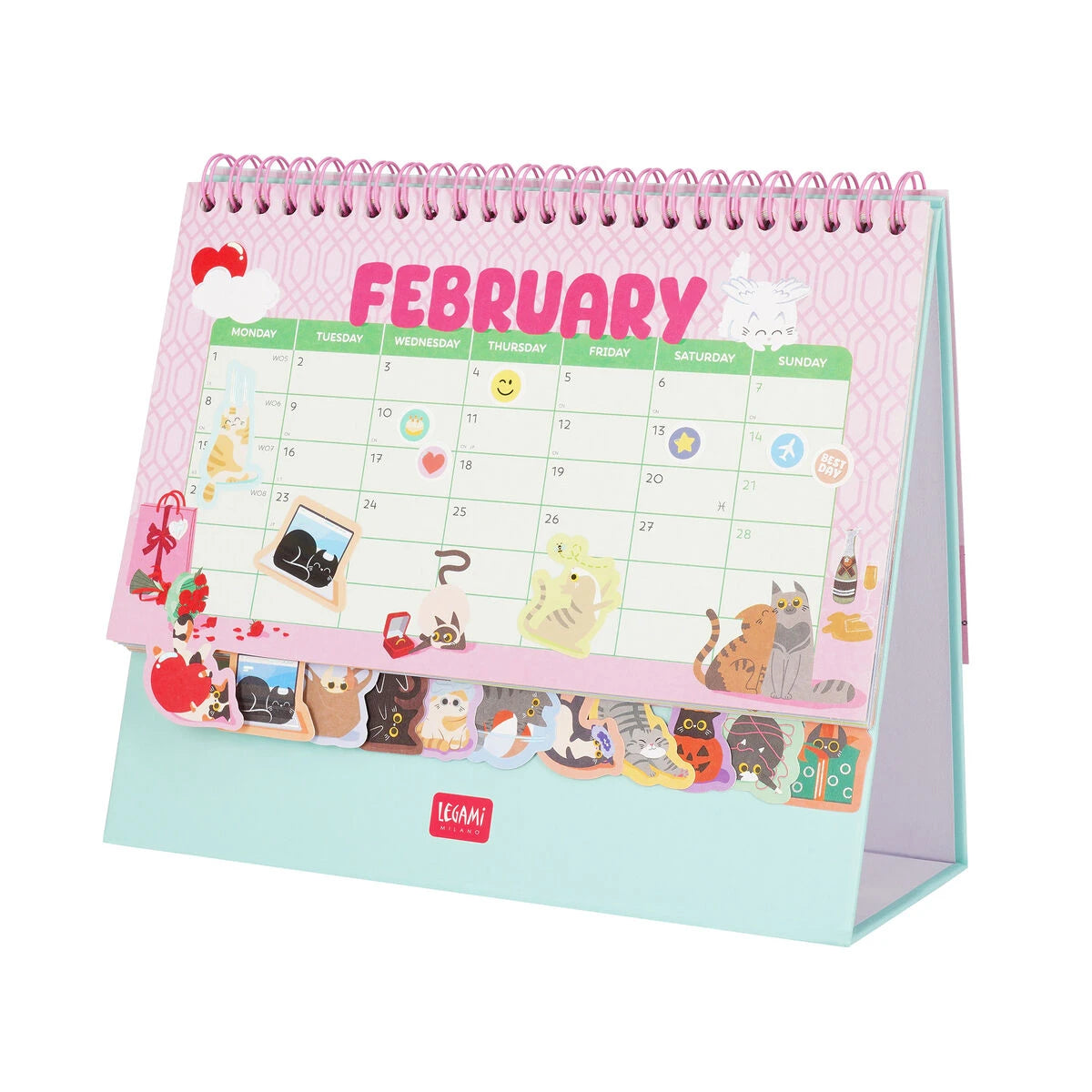 Legami - Desk Takvim ile Stickers - 2027