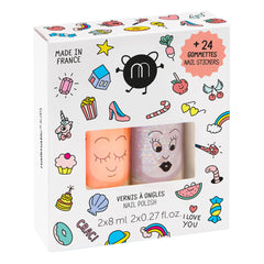 Nailmatic Kids - Caja de Regalo de Esmaltes Flamingo y Polly