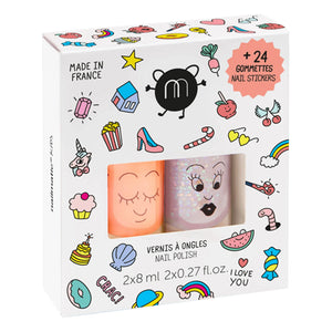 Nailmatic Kids - Caja de Regalo de Esmaltes Flamingo y Polly