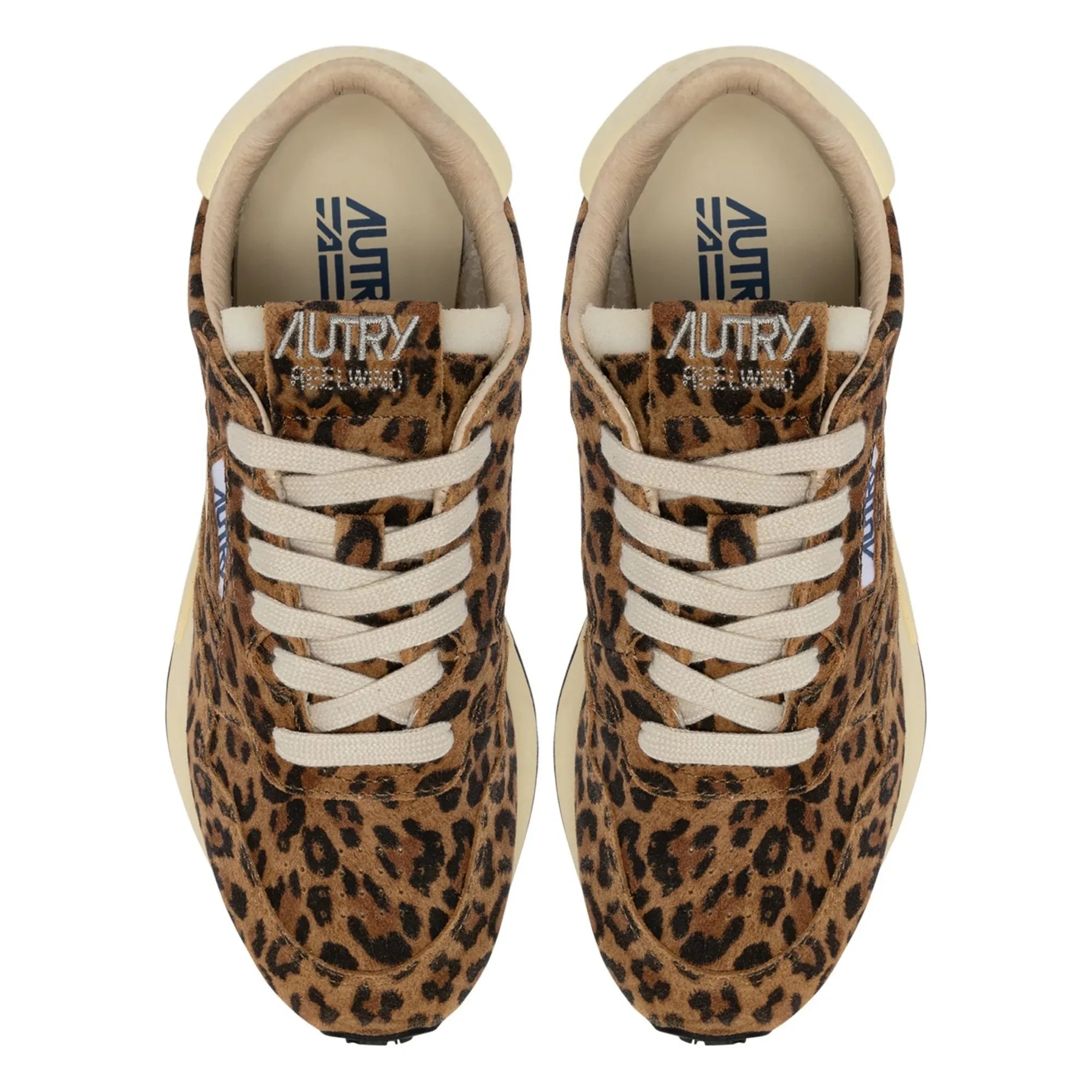 Autry - Zapatillas deportivas Reelwind de ante de leopardo | Marrón