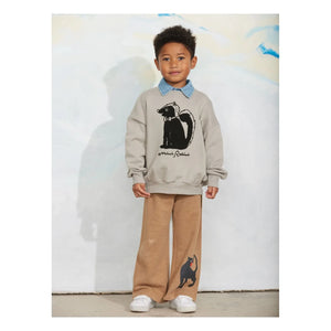 Mini Rodini - Mouffette Organik Pamuklu Sweatshirt | Gri