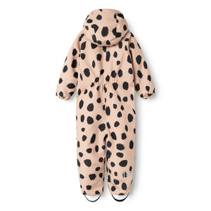 Liewood - Mono de esquí Maddy con estampado de leopardo hecho de fibras recicladas | Rosa claro