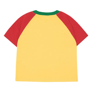 Camiseta extragrande The Campamento - León de algodón orgánico | Amarillo